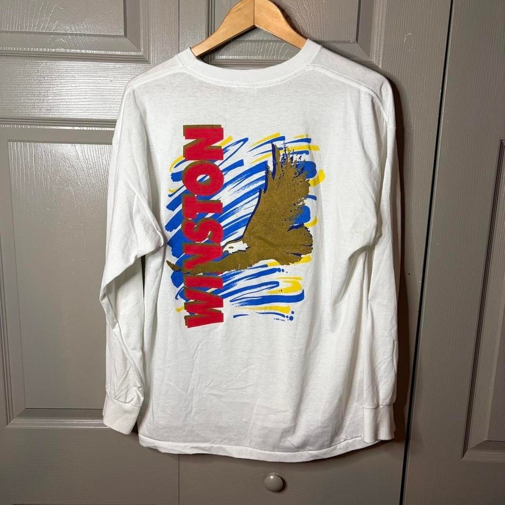 Vintage Winston shirt Size XL 90;s single stitch pocket tee rare